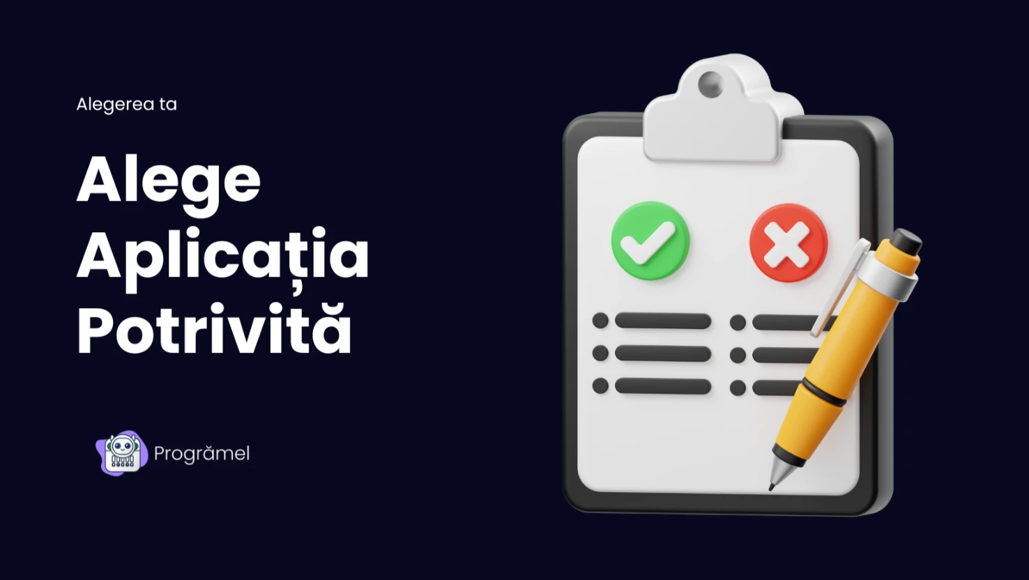 Alege Aplicatia Potrivita