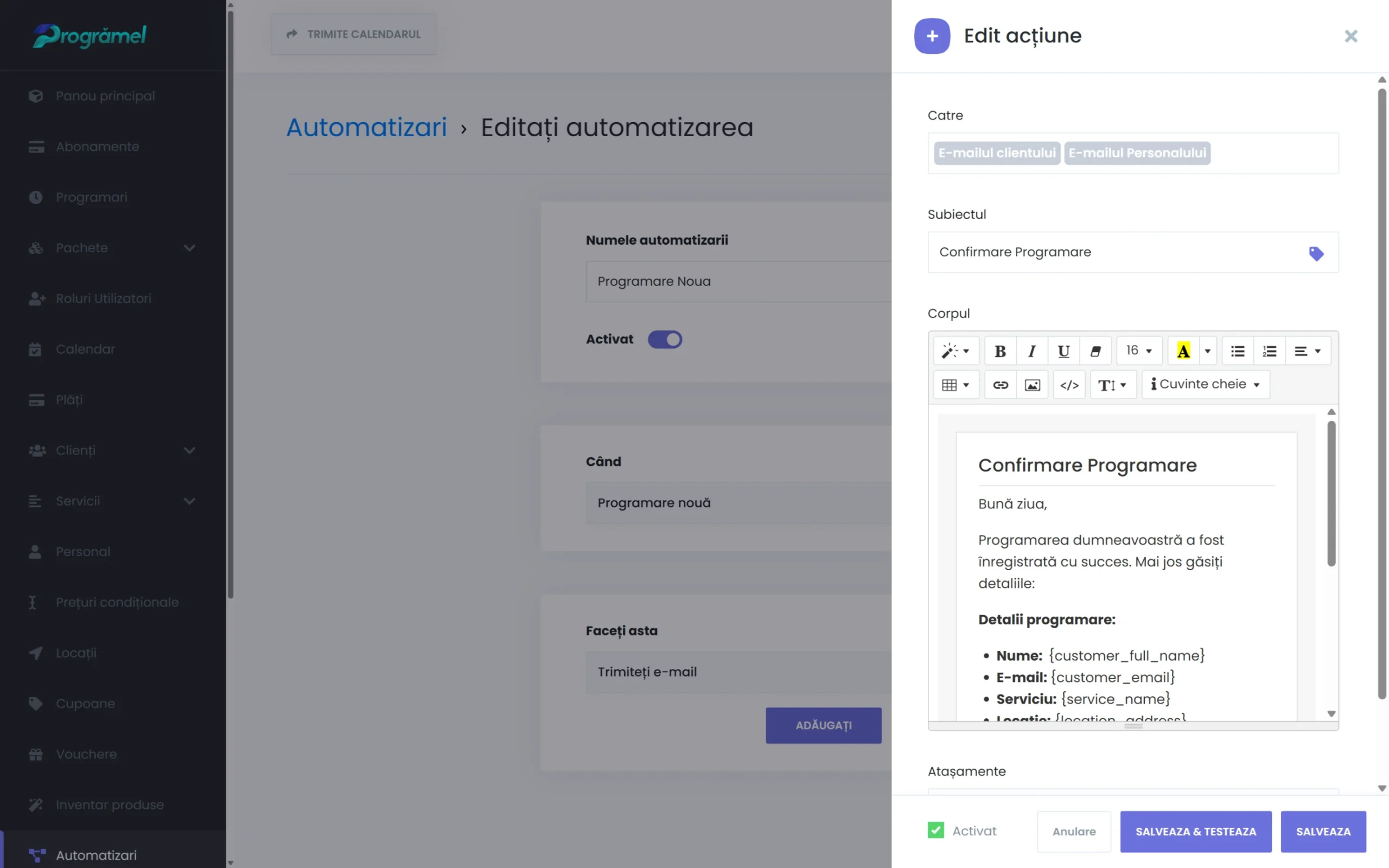 Automatizari Programel