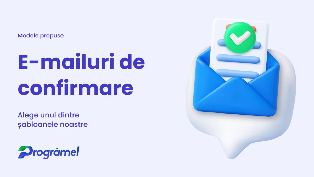 Mesaj confirmare programare